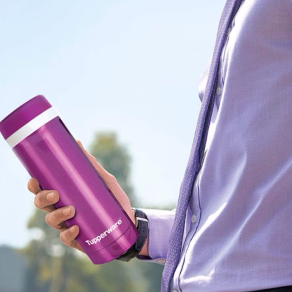 Tupperware Easy Open Thermal Flask Purple